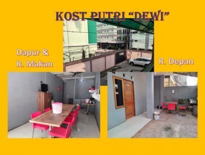 KOST PUTRI DEWI dekat gerbang Poltekkes III Jatiwarna Bekasi