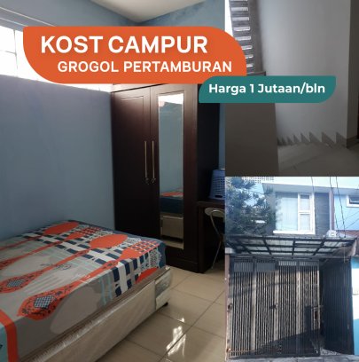 Kost Campur Mahasiswa Trisakti, Untar, Ukrida, Binus Kemanggisan & Karyawan