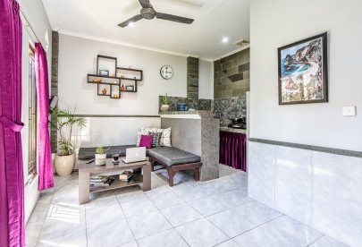 modern full furnish Kos tipe Apartement (Ruang tamu, 1 kamar tidur, Dapur, Kamar mandi )