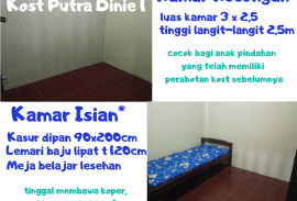 Kost Putra Dinie 1 (Kosongan 4,75jt/tahun)