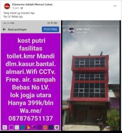 terima kost putri murah