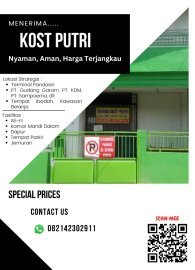 Menerima kost ( kos ) putri di pusat kota Pandaan full fasilitas