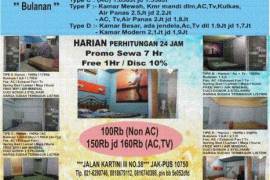 Kost Harian & Bulanan dgn fasilitas free wifi