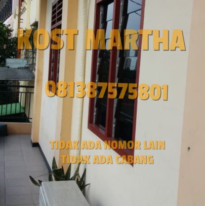 KOST MARTHA BENDUNGAN JAGO KEMAYORAN JL.RAYA BESAR LUAS NYAMAN BERSIH TERJANGKAU 081387575801 MARTHA