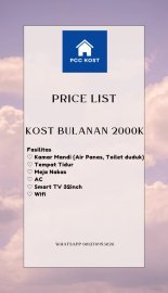 Kost Harian dan Bulanan Full Furnished