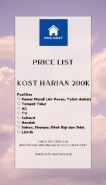 Kost Harian dan Bulanan Full Furnished