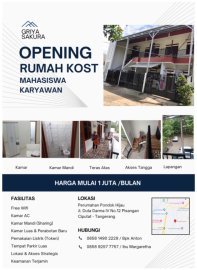 GRIYA SAKURA (KOST PRIA & WANITA) DEKAT UIN & RAMAYANA CIPUTAT