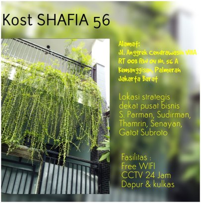 Kost Shafia 56 - Kost Khusus Wanita Slipi Palmerah