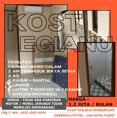 KOST EGIANU CEMPAKA PUTIH