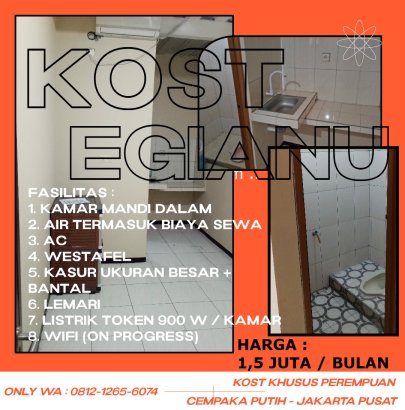 KOST EGIANU CEMPAKA PUTIH