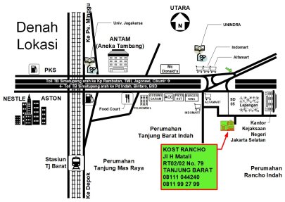 Kost Jakarta Selatan Tanjung Barat Simatupang