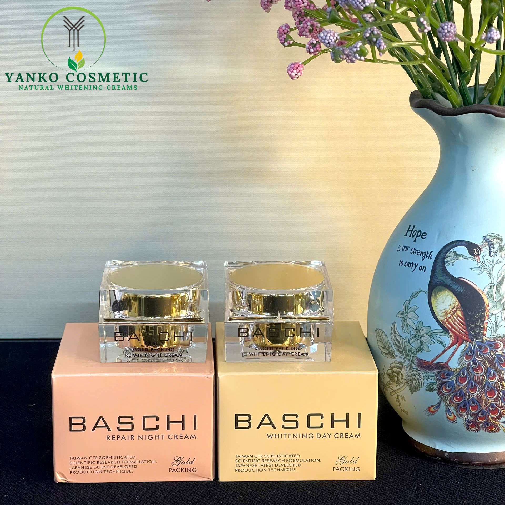 Kem trị nám trắng da ban đêm Baschi gold packing 18ml - Ảnh 8
