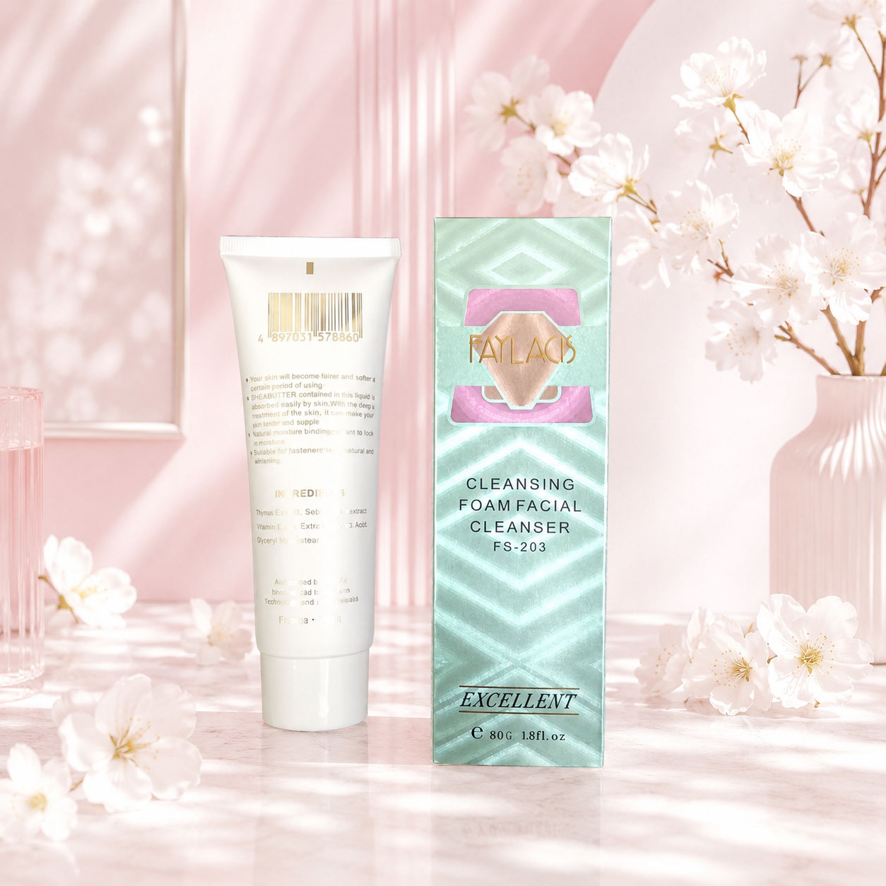 Sữa rửa mặt trắng da Faylacis 80g - Ảnh 3