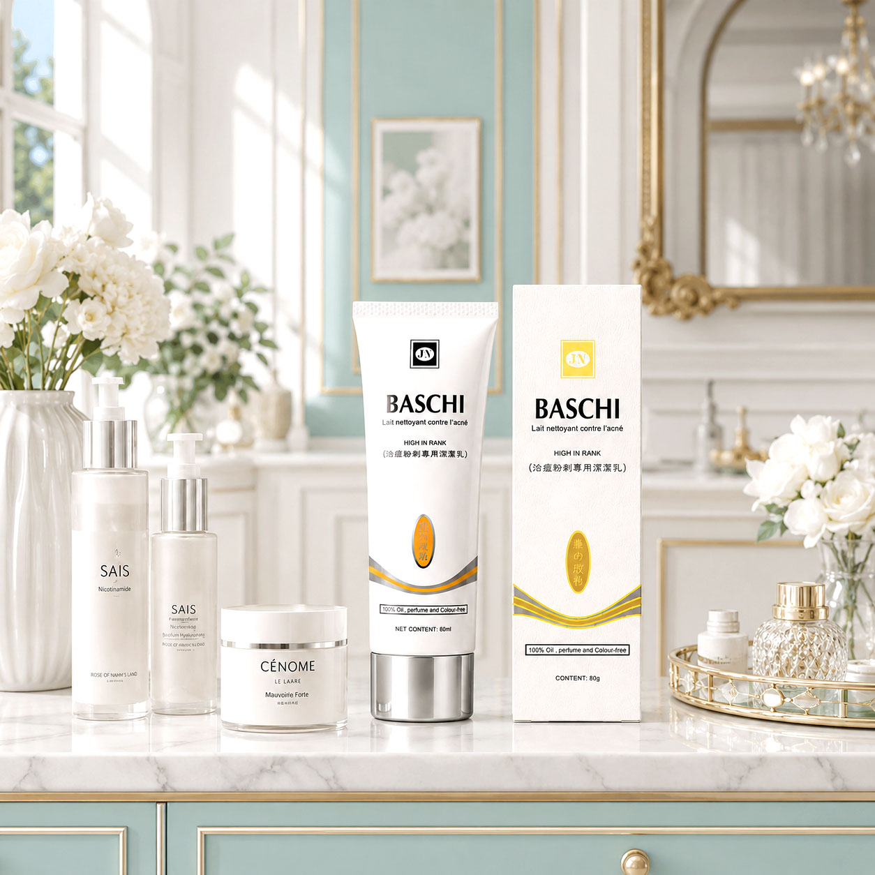 Sữa rửa mặt trắng sạch da Baschi - Ảnh 2