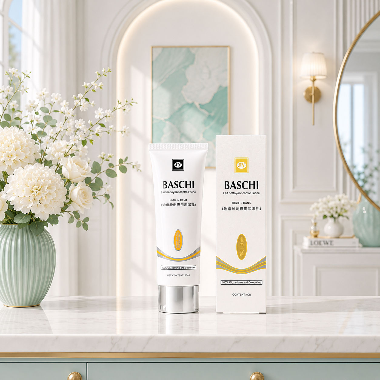 Sữa rửa mặt trắng sạch da Baschi - Ảnh 3