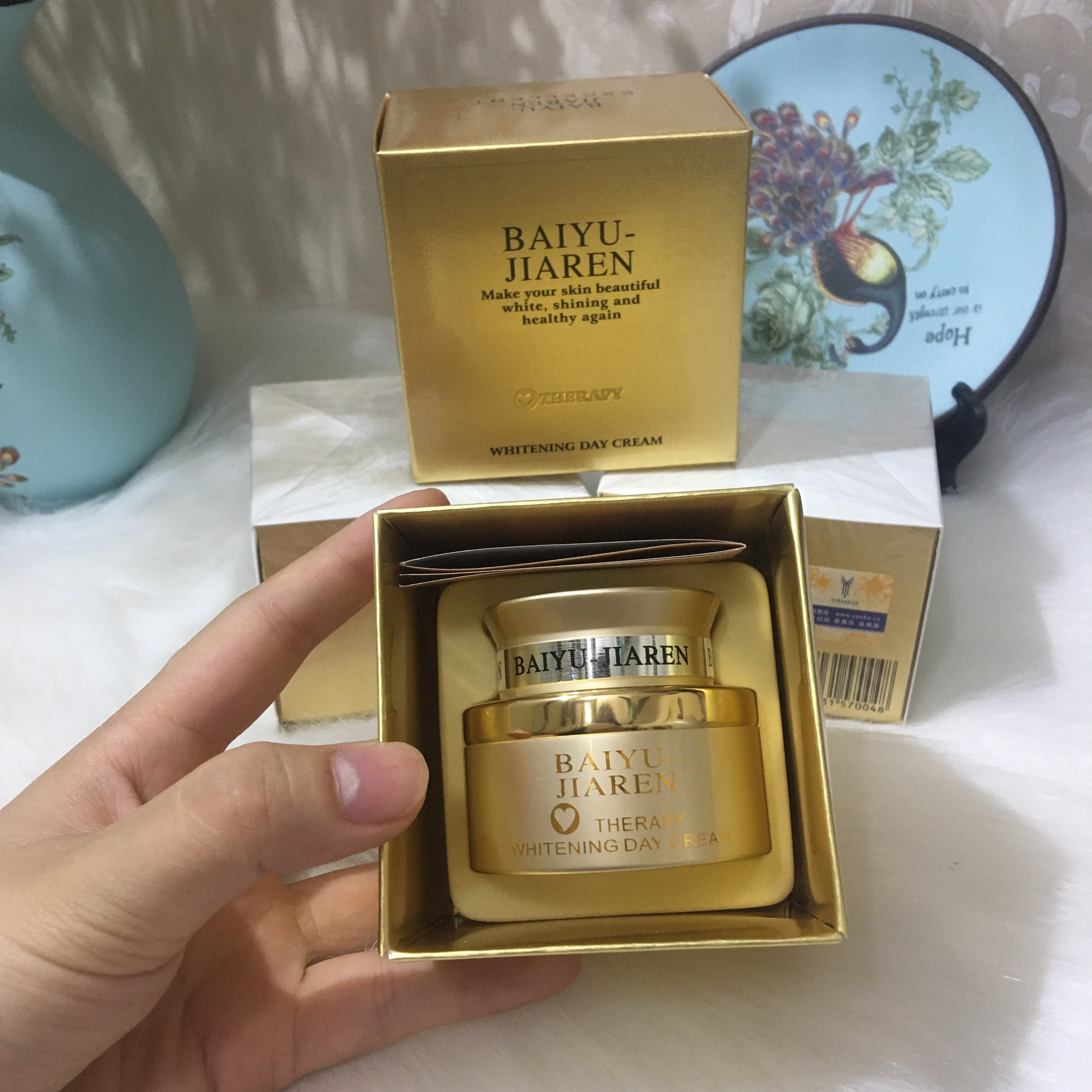 Kem trị nám dưỡng trắng da ban ngày Baiyu-Jiaren - Ảnh 5