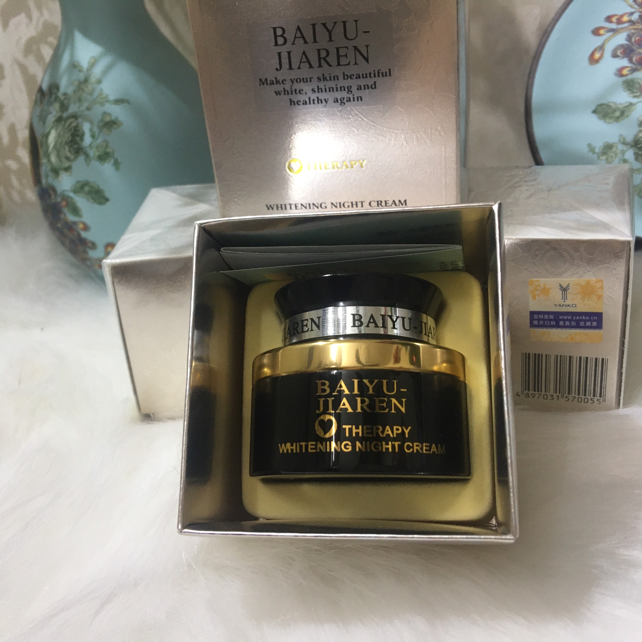 Kem trị nám dưỡng trắng da ban đêm Baiyu-Jiaren - Ảnh 3