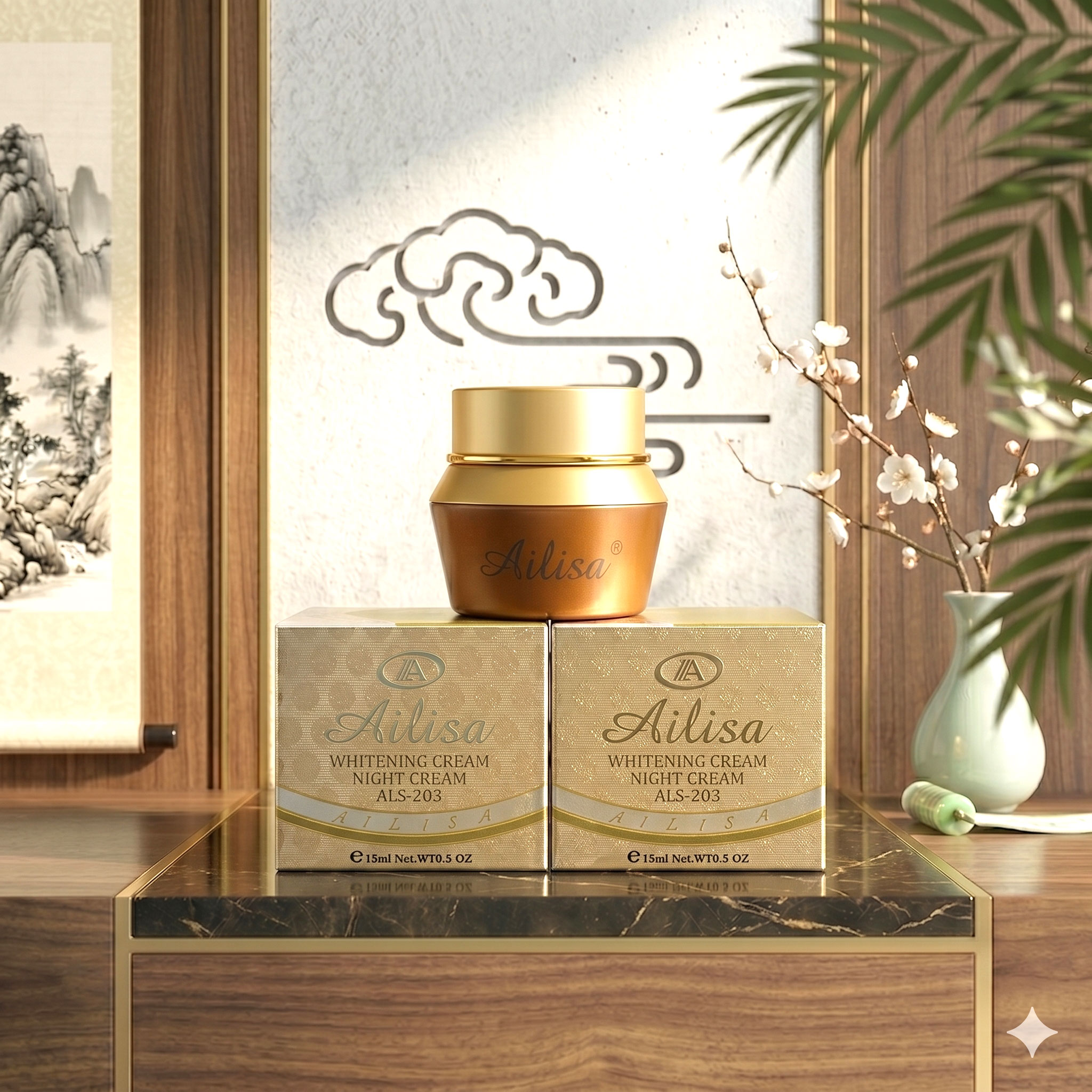 Kem trị nám dưỡng trắng da đêm Ailisa 15ml - Ảnh 6