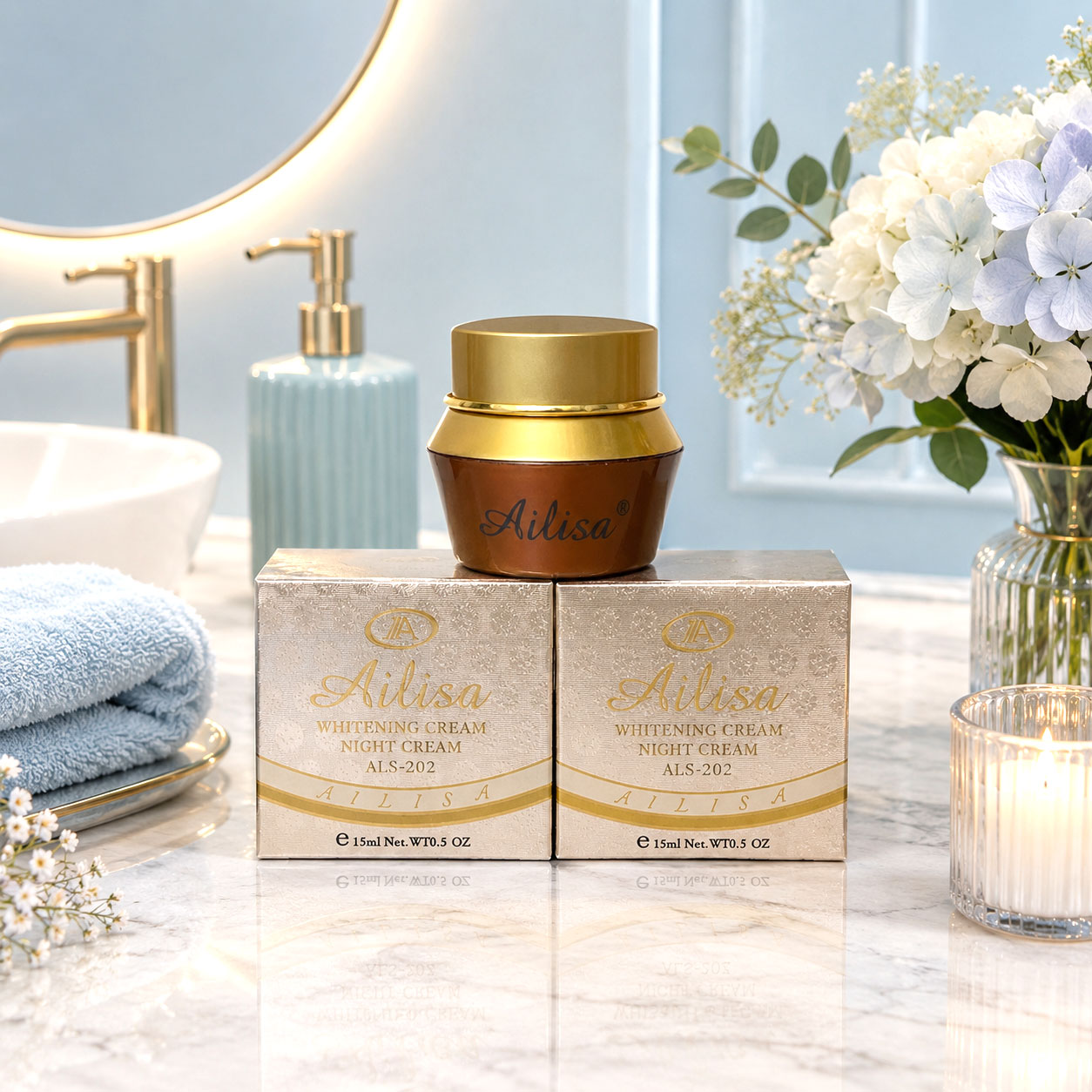 Kem trị nám dưỡng trắng da đêm Ailisa 15ml - Ảnh 9
