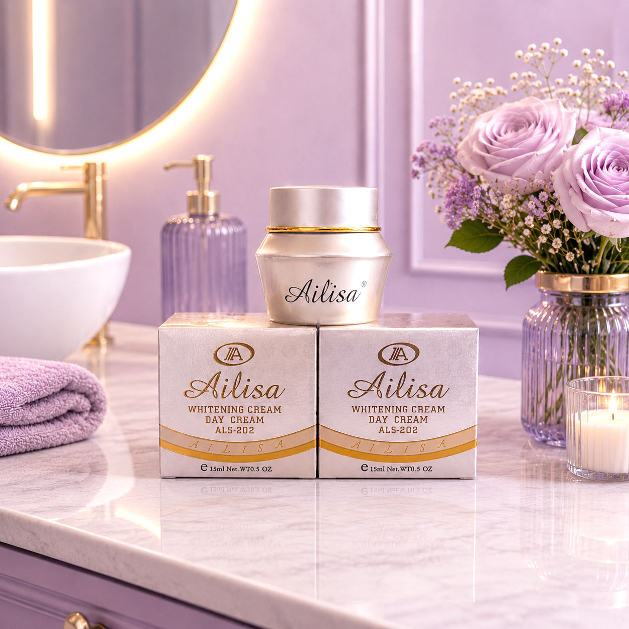 Kem trị nám dưỡng trắng da đêm Ailisa 15ml - Ảnh 7