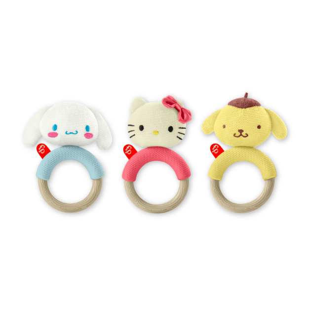 Fisher-Price Sanrio Baby Knit Rattle Set