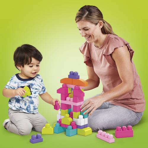 MEGA Bloks Big Building Bag Pink (60 Pieces)