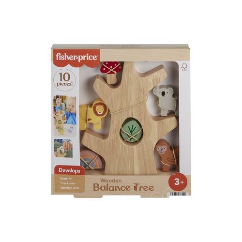 Fisher-Price Wooden Balance Tree Stacking Balance Toy