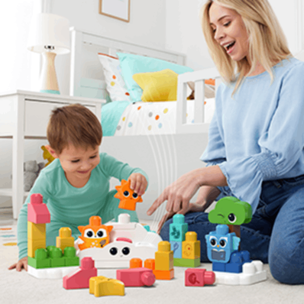 MEGA Bloks Rise & Snooze Night Light Sensory (30 Pieces)