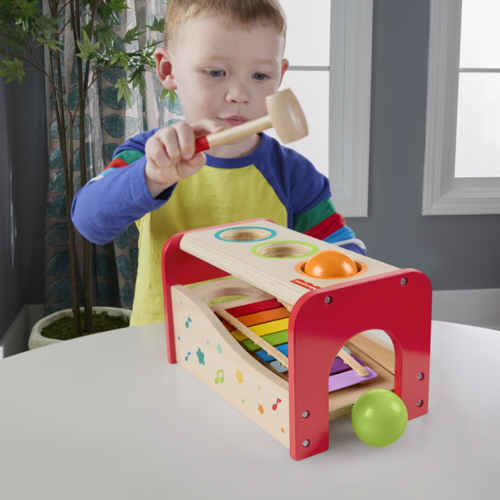 Fisher-Price Wooden Pound & Tap Bench Xylophone