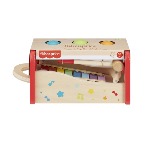 Fisher-Price Wooden Pound & Tap Bench Xylophone