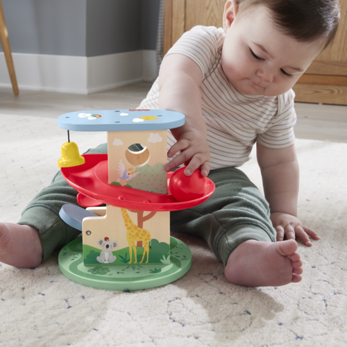 Fisher-Price Wooden Treehouse Ball Run Baby & Toddler Toy