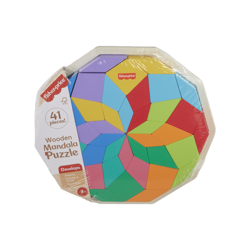 Fisher-Price Wooden Mandala Geometric Puzzle