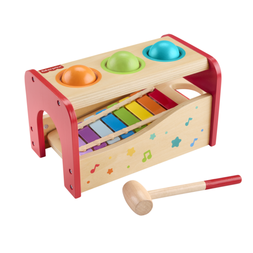 Fisher-Price Wooden Pound & Tap Bench Xylophone