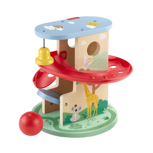 Fisher-Price Wooden Treehouse Ball Run Baby & Toddler Toy