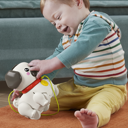 Fisher-Price Pets Walk-The-Pup Pug Baby & Toddler Pull Toy