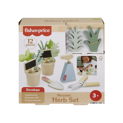 Fisher-Price Wooden Herb Garden And Tools - Mainan Edukasi Anak