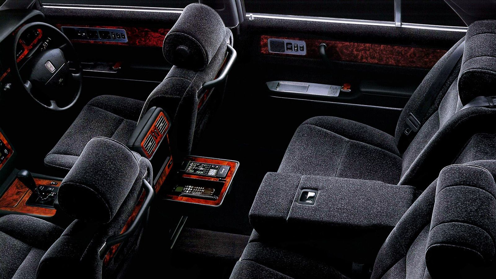 Interior of a Toyota Century.