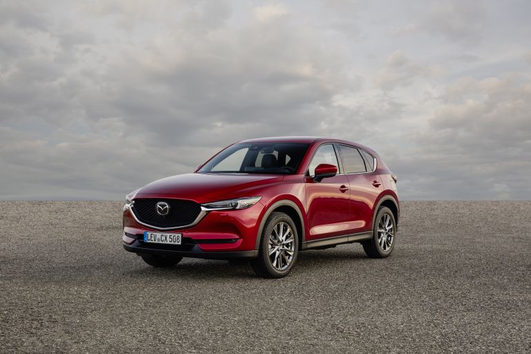mazda red cx-5 suv