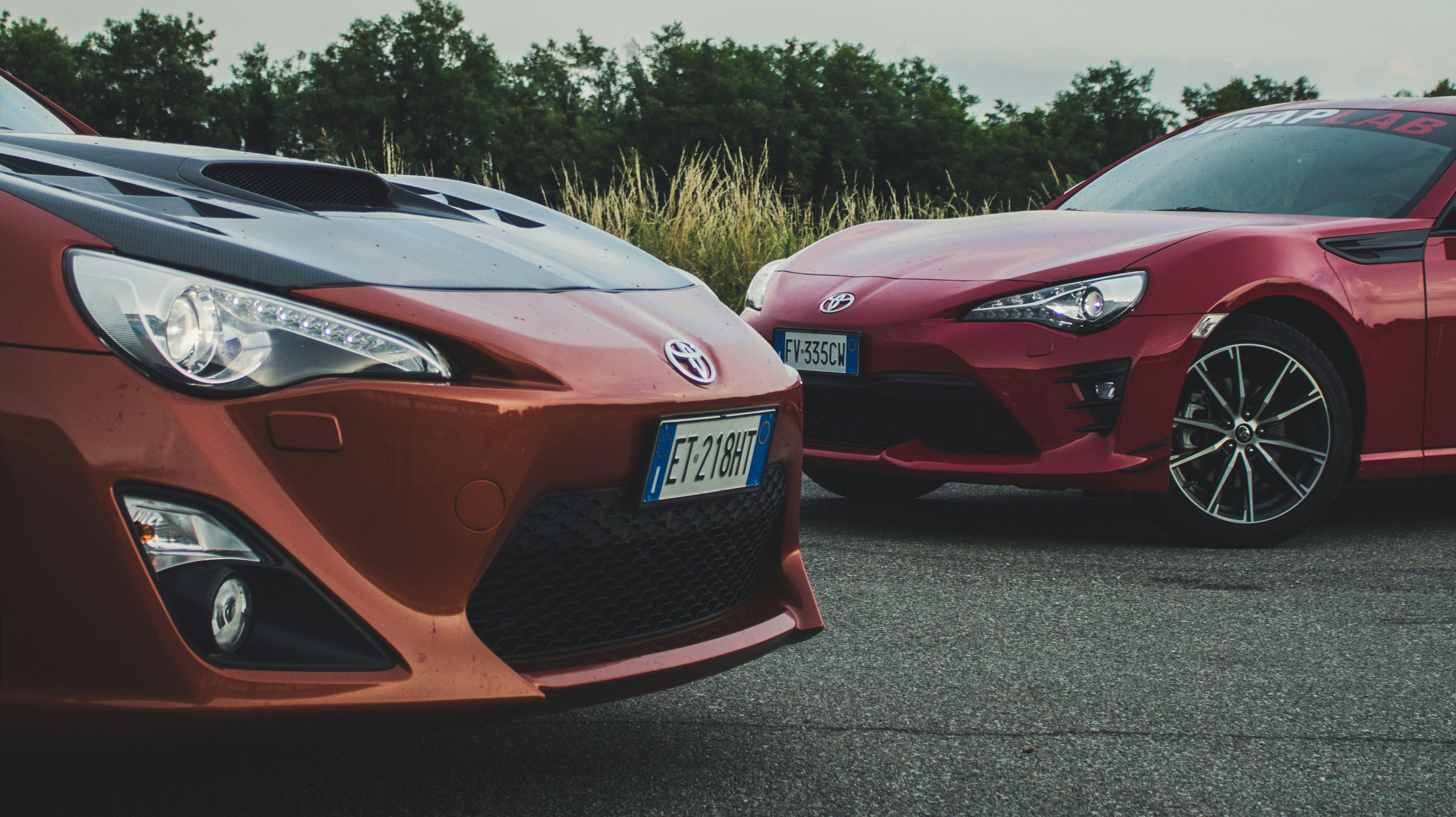 "Toyota 86 duo in action. JDM legends known for balanced performance and drift culture."